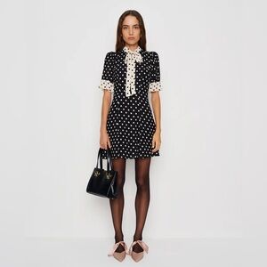 Reformation x Nara Smith Whimsical Polka Dot Dress